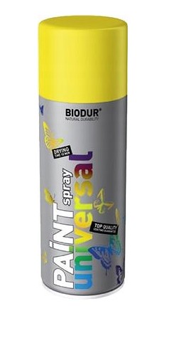 Univerzálny email ŽLTÁ FARBA BIODUR 400 ml. aerosólový sprej 400ml/RAL 1016