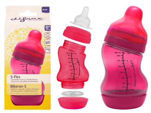 PRÍRODNÁ ANTIKOLIKOVÁ FĽAŠA Difrax S-Fles 200ml TAC 0+ BPA FREE