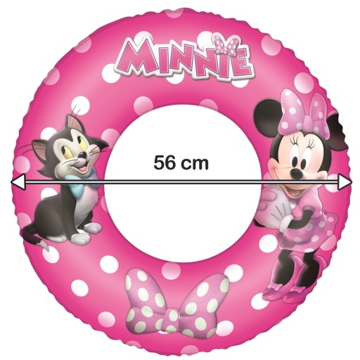 Nafukovací detský krúžok na plávanie Minnie Mouse 56cm Bestway 91040