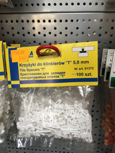 Dištančné T-TYČE TYP 'T' 5,0MM 100 KS MEGA