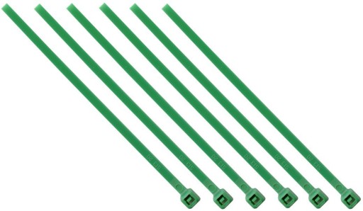 Upínacie kravaty 10 cm 100 ks. Kábel 2,5 mm 100 mm Zelené káblové konektory