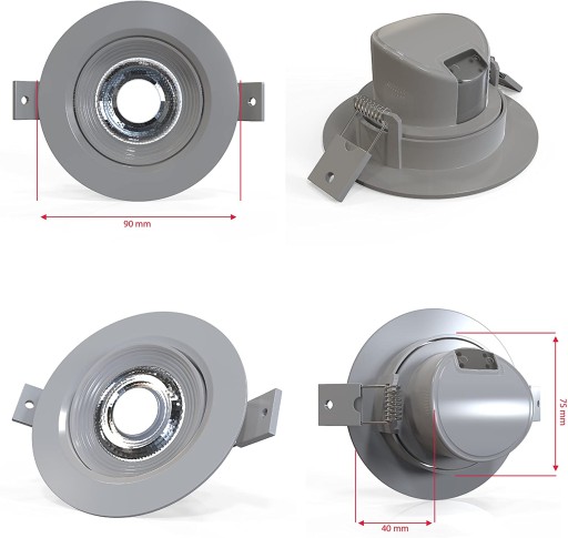 UZAMKNUTIE VSTUPU - LED 5W - HĹBKA 4cm - VYPNITE