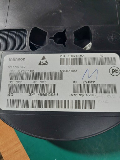 Tranzistor Infineon BFS17W