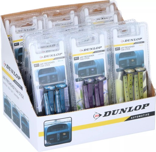 Sada osviežovačov vzduchu do auta s vôňou DUNLOP x4
