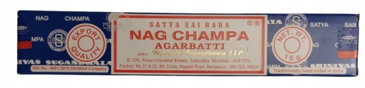 INDICKÉ PEĽOVÉ VONNÉ TYČINKY SATYA SAI BABA-NAG CHAMPA 15 gramov KADIDLO