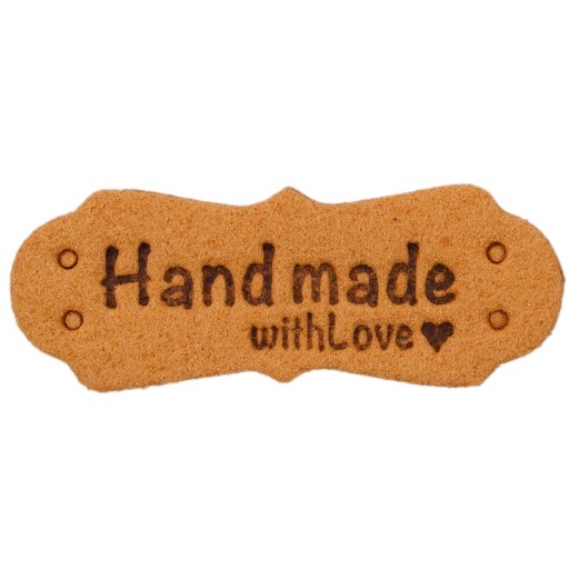 Štítok HAND MADE camel musí mať 2445