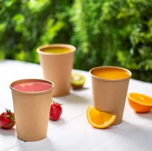 100ml PAPIEROVÉ ŠÁLKY NA KÁVU, KRAFT NÁPOJE, 50 KS