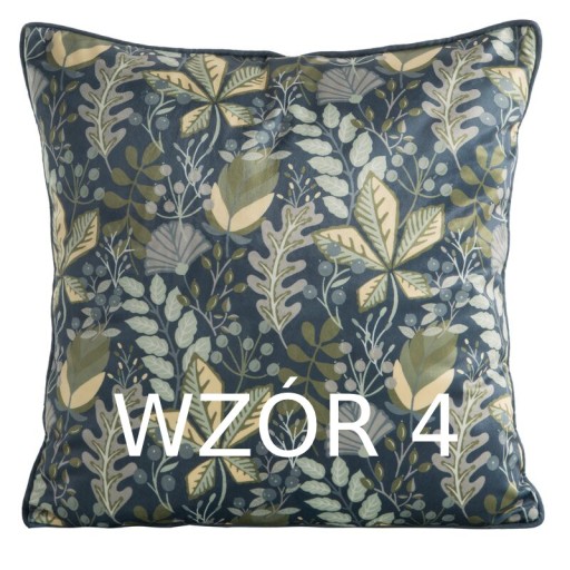 Zamatová obliečka na vankúšik s motívom kvetov 45x45 cm - Premium zamat na zips