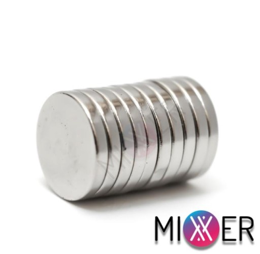 Guľatý neodýmový magnet 12 x 2 mm Silný, 5 ks
