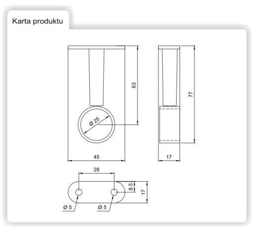 DIAĽKOVÁ RÚČKA, CEZCHODOVÁ, POHYBLIVÁ, MAT ČIERNA R-50R/CZ AMIX