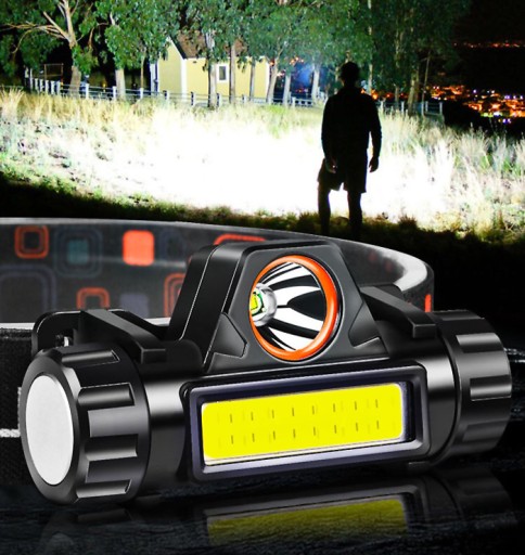 HLAVOVÁ LAMPA COB HLAVNÁ LAMPA 4v1 LAMPA S MAGNETOM