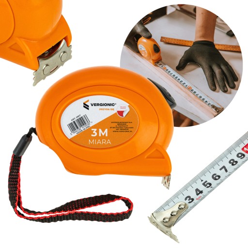 Krajčírsky meter, 3m zvinutý krajčírsky meter, zvinovací meter