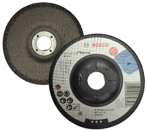6mm brúsny kotúč na brúsenie 6mm hrubý Bosch Longer Life 125 2608603182