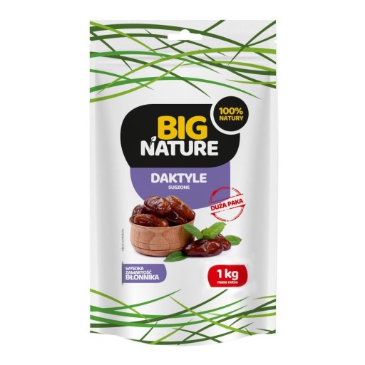 Big Nature Sušené datle 1kg 1000g 100% bez semien, nesírené
