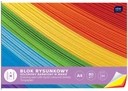 Farebný blok na kreslenie A4, 20 listov, interprint