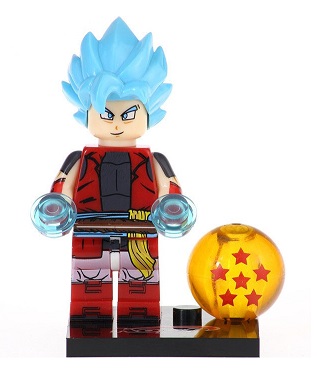 Dragon Ball Super Son Goku Blue bloky + loptička