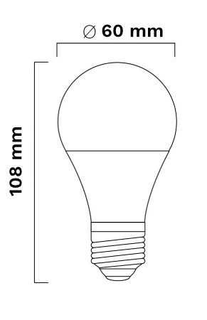 LED žiarovka 8,5W E27 A60 806lm 6500K Rebel