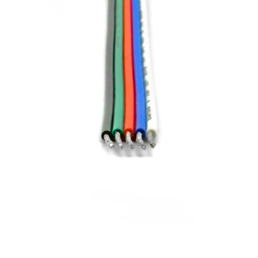 Konektor COB adaptéra - RGBW kábel 12mm 5PIN