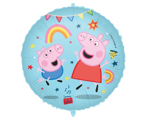 FÓLIOVÝ BALÓN NA HELUM, PEPPA's narodeniny, rok starý, 46 cm
