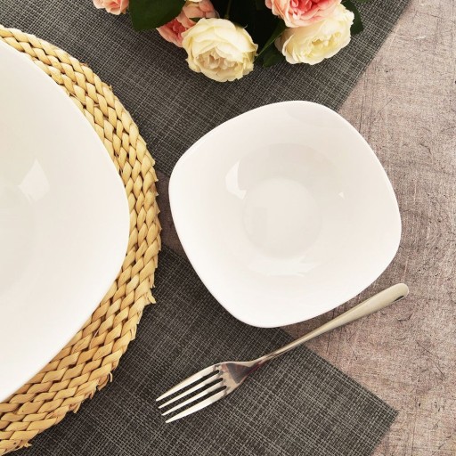 Misa BOWL biela šalátová misa na šaláty snacky dezerty LUNA 170 ml