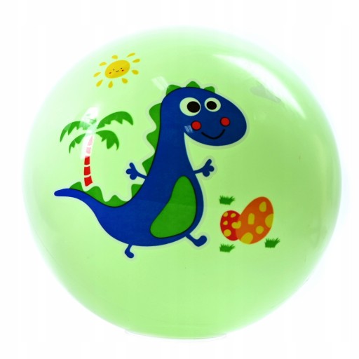 DINOSAUR GUMOVÁ ZÁHRADNÁ ŠKOLSKÁ LOPTA 23CM RÔZNE FARBY