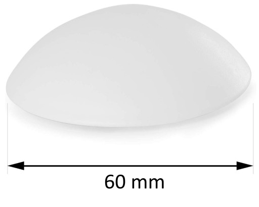 bePracti Nárazník samolepiaci 60mm, doraz, nárazník, sivý