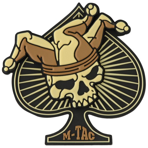 3D NÁŠIVKA ACE OF SPADES LEBEKA S KVETOVÝM ČIAPOM M-TAC BLACK/COYOT