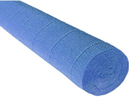 CREEPE CRIPPED TALIANSKY hodvábny papier modrý 180g Krep č. 615 MODRÁ tm