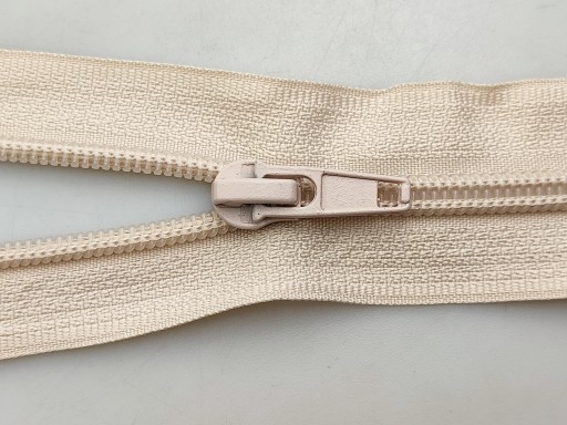 ŠPIRÁLOVÝ zips # 5, obojstranný, 80 cm, svetlo béžový