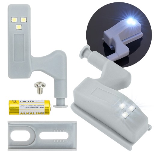 Výklopná šatníková lampa, svetelné osvetlenie