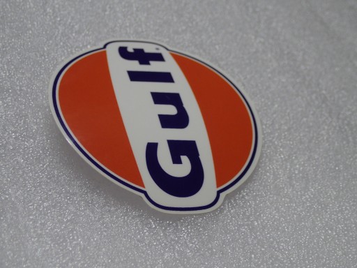NÁLEPKA GULF RACING NÁLEPKA 7,6 x 7 cm