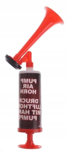 SMALL Fan's Trumpet, vzduchom poháňaná fanfára s pumpou, 32 cm