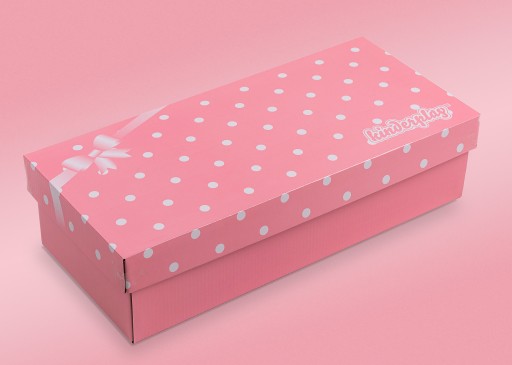 VEĽKÉ KARTÓNOVÉ DARČEKOVÉ BALENIE PRE BÁBIKU 45 cm