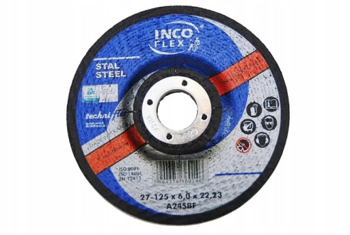 Kovový rezací kotúč 125x1mm INCO FLEX