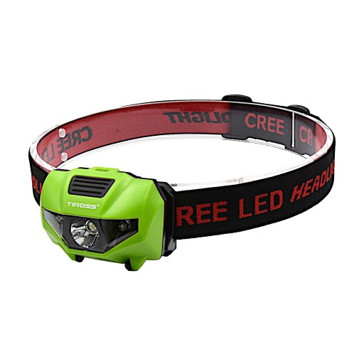 LED čelovka: 1W+2 ČERVENÁ TS-1861