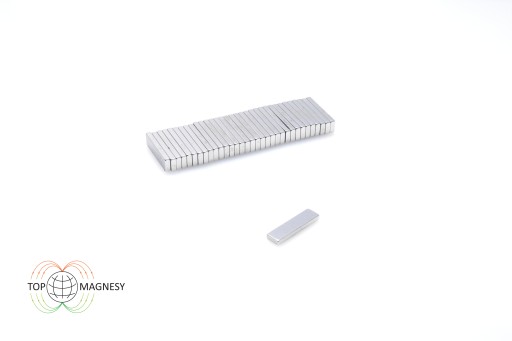Neodymový tanierový magnet MPŁ 15x4x1,5 N38 sada 10 kusov