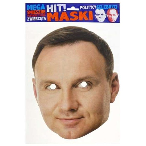 politická papierová maska ANDRZEJ DUDA prezident