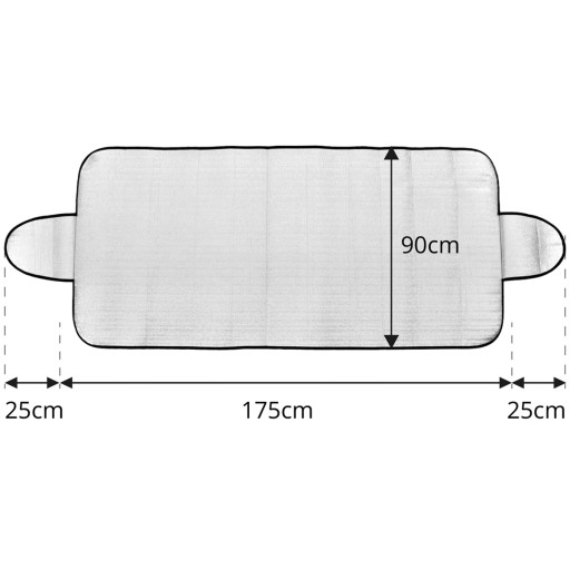 SILVER SHIELD 175x90 SUN MAT NA LETNÉ ČELNÉ SKLO + ŽABKY