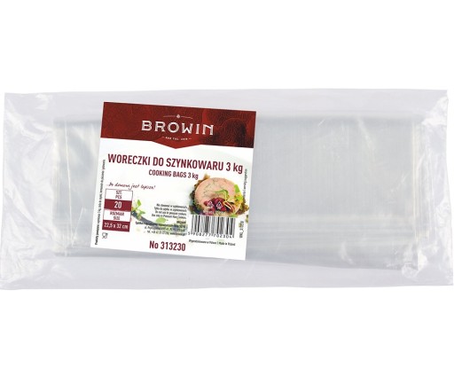 Plastové vrecia do šunkovaru 3,0 kg - 20 ks
