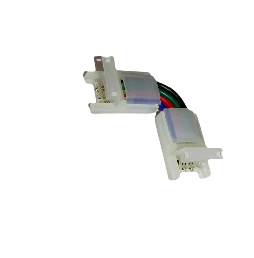 LED RGB 4PIN lomený konektor 10mm L 90 LATCH