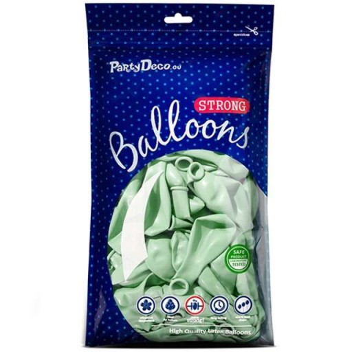 Profesionálne BALÓNY 11 palcov PASTELovo zelené x10