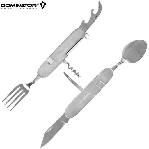 Vreckový nôž Tourist Essentials DOMINATOR 6v1 príborový nôž lyžička vidlička