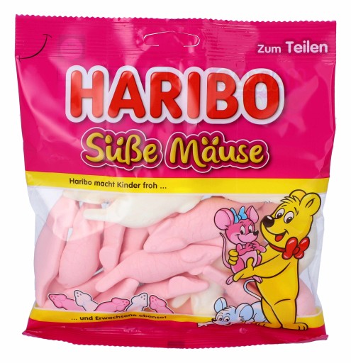 Želé fazuľa Haribo Süße Mäuse 175 g