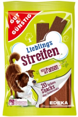 Edeka Przysmak Žuvacie pásiky Rumen 20 ks