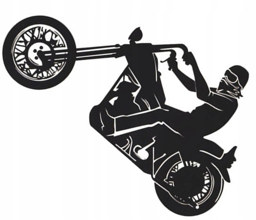 NÁLEPKA NA MOTOCYKLU MOTOCYKLISTICKÝ CHOPPER TUNING