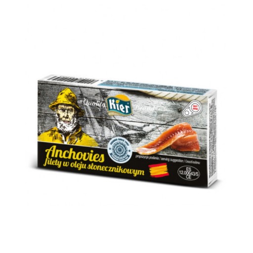 Sardelové filé Sardely v oleji 45g Srdiečka