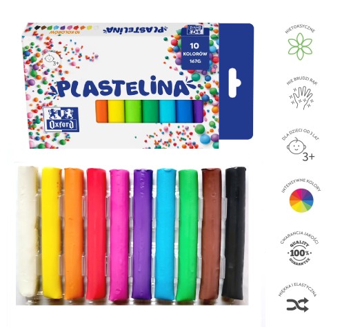 OXFORD SCHOOL PLASTICINE 10 FAREB