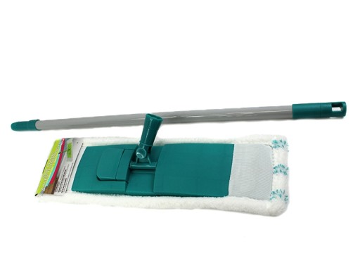 Mikrovláknový plochý mop + teleskopická tyč 120cm SET: vložka, doska, tyč