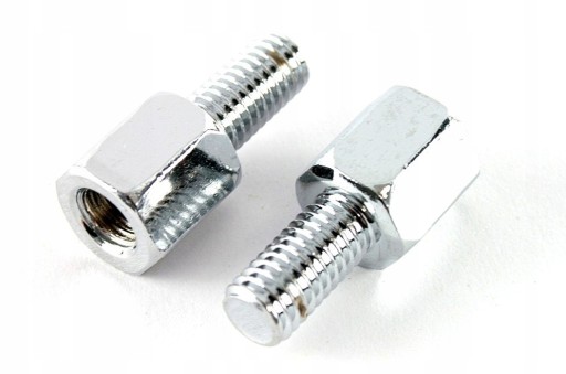 Redukcia TO zrkadlo, vnútorný závit L8 / vonkajší P8 CHROME