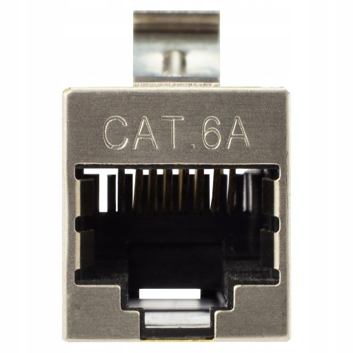 NEKU Keystone konektor 2x RJ45 FTP kat.6a hlaveň